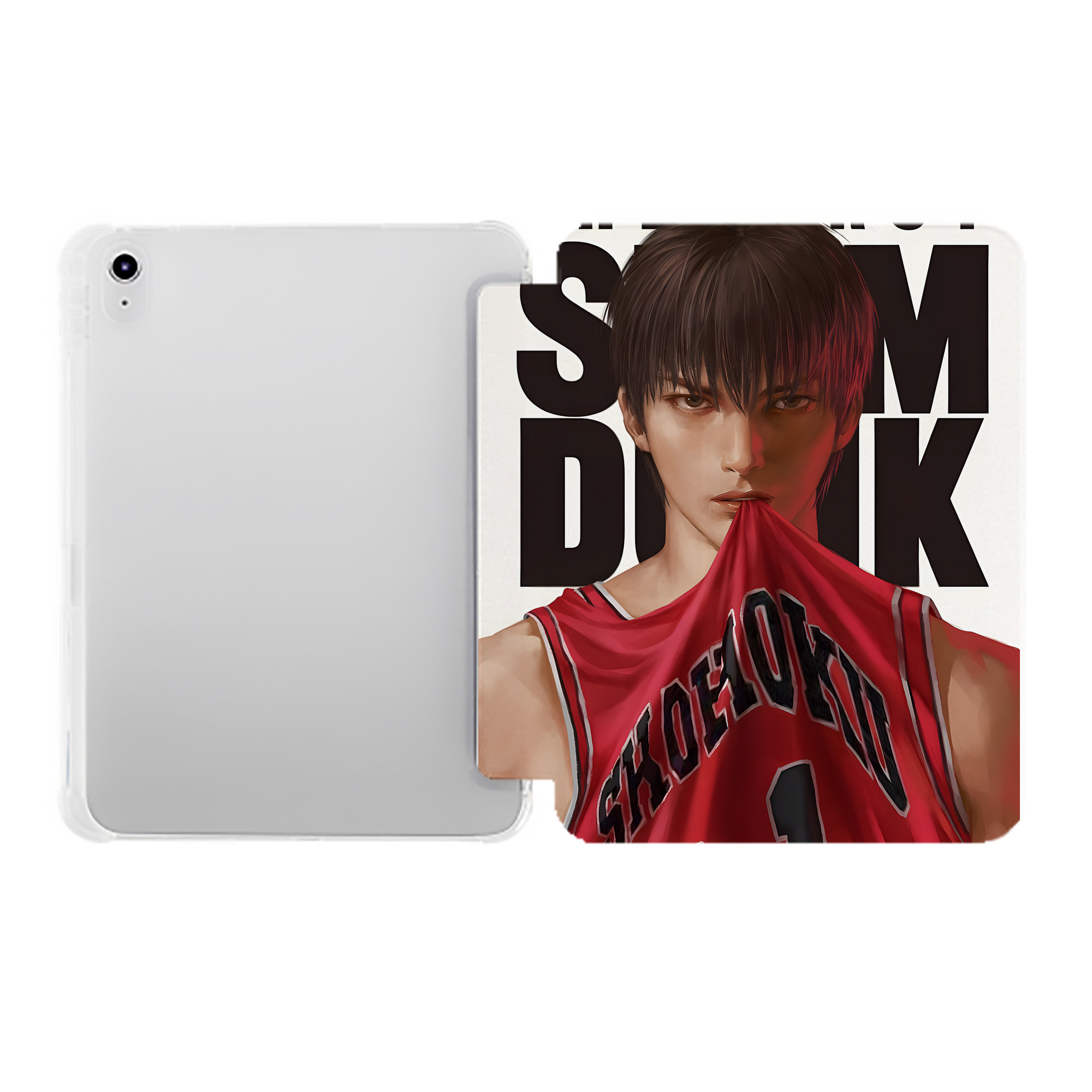 （画像用） SLAM DUNK／スラムダンク IPad ケース ペン収納付き 三つ折りスタンド PUレザー×シリコン 対応機種9.5/10.5/10.9インチ